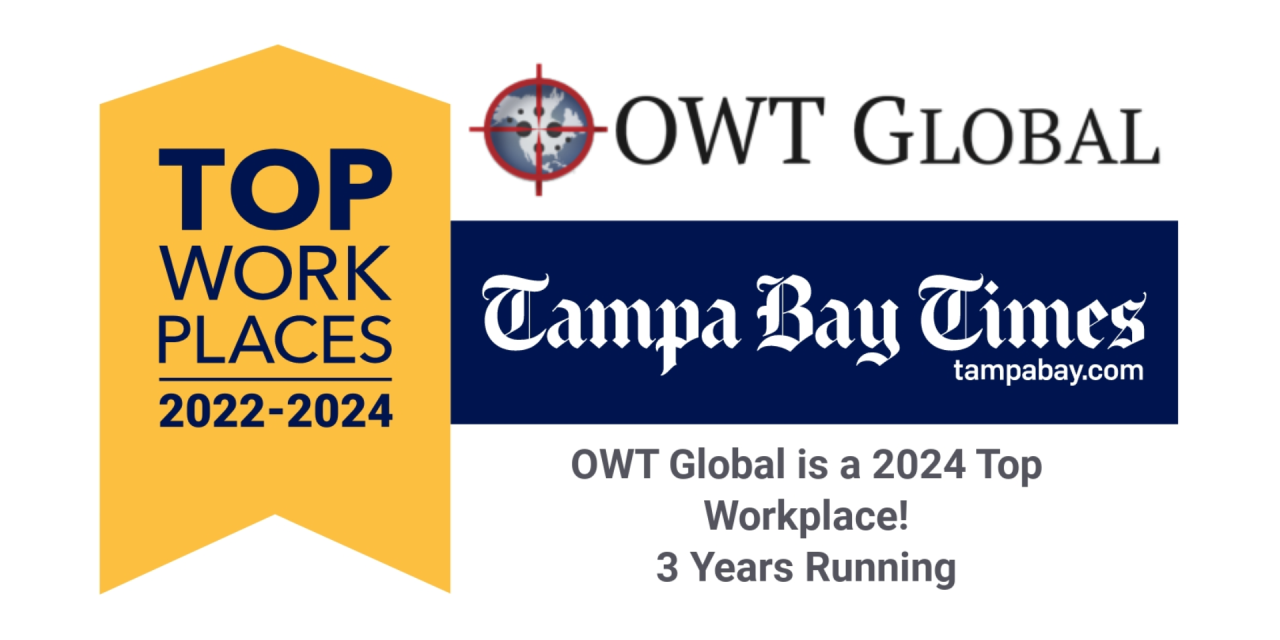 OWT Global Makes Top Workplace List for the Third Year in a Row!